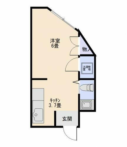 ニューコーポ千寿 2階 1K 賃貸物件詳細