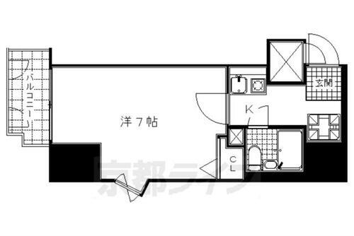 エスリード京都駅前 2階 1K 賃貸物件詳細