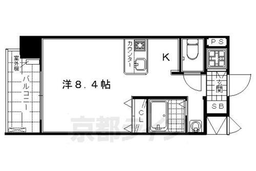 プレサンス京都烏丸ＮＥＸＴ 8階 1K 賃貸物件詳細