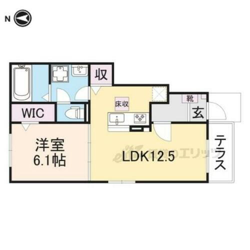 京都府木津川市山城町平尾茶屋前 棚倉駅 1LDK アパート 賃貸物件詳細