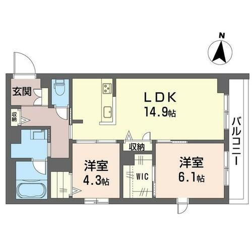 東京都世田谷区代田６丁目 下北沢駅 2LDK マンション 賃貸物件詳細