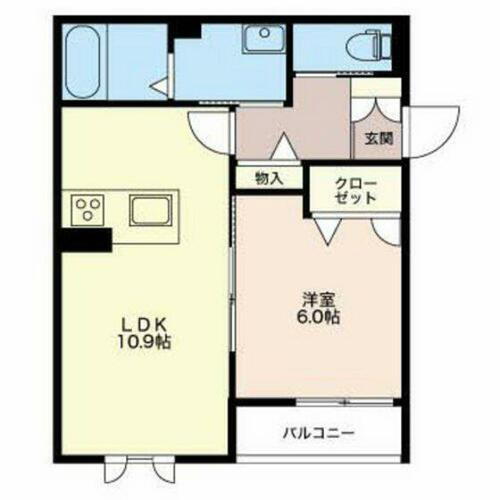 富山県富山市新庄町２丁目 東新庄駅 1LDK アパート 賃貸物件詳細