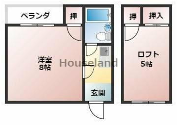 和歌山県和歌山市田尻 竈山駅 1K アパート 賃貸物件詳細