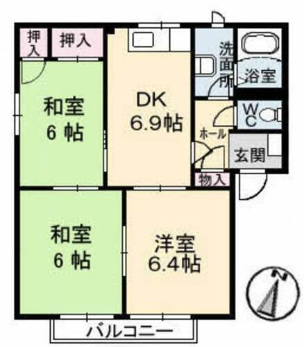 広島県広島市東区馬木５丁目 3DK アパート 賃貸物件詳細