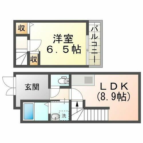 兵庫県尼崎市南武庫之荘８丁目 甲子園口駅 1LDK アパート 賃貸物件詳細