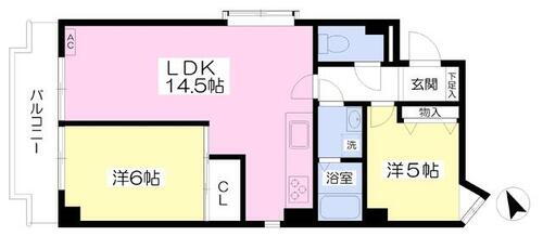 イーストビレッジ 3階 2LDK 賃貸物件詳細