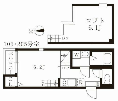 ハーモニーテラス愛知町 2階 1K 賃貸物件詳細