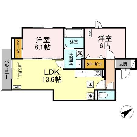 神奈川県横浜市青葉区あざみ野４丁目 たまプラーザ駅 2LDK アパート 賃貸物件詳細