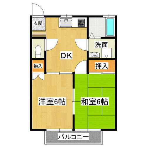 茨城県土浦市下高津２丁目 土浦駅 2DK アパート 賃貸物件詳細