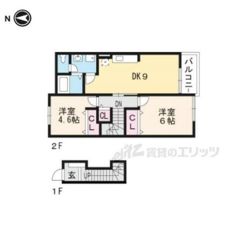 滋賀県大津市和邇今宿 和邇駅 2DK アパート 賃貸物件詳細