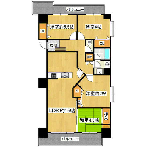 かすみがうらマンション 5階 4LDK 賃貸物件詳細