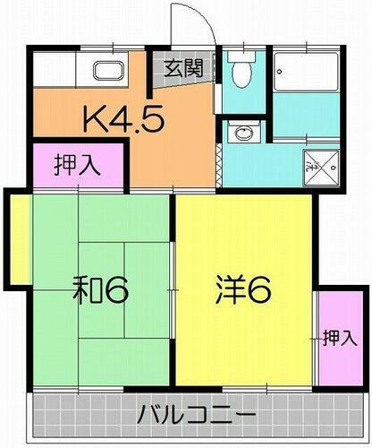 宮城県仙台市太白区長町３丁目 長町駅 2K アパート 賃貸物件詳細