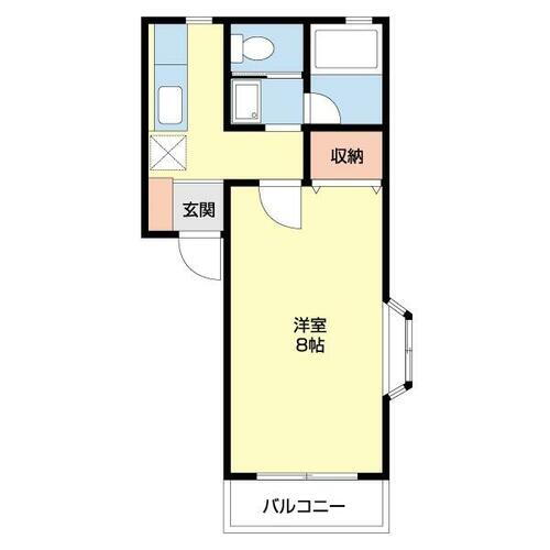 宮城県仙台市太白区泉崎２丁目 富沢駅 1K アパート 賃貸物件詳細