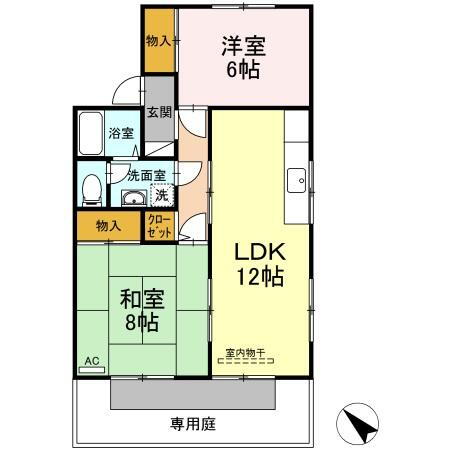 徳島県鳴門市撫養町立岩字五枚 2LDK アパート 賃貸物件詳細