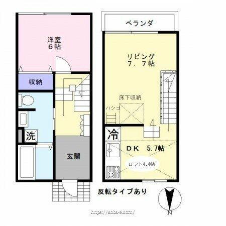 富山県富山市田中町５丁目 新庄田中駅 1LDK アパート 賃貸物件詳細