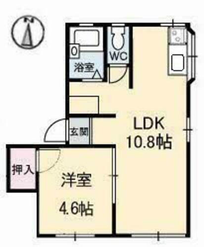 鳥取県鳥取市吉成 1LDK アパート 賃貸物件詳細