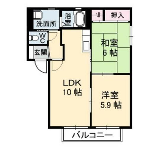 山口県宇部市今村南２丁目 床波駅 2LDK アパート 賃貸物件詳細