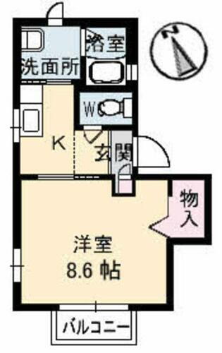 香川県高松市西春日町 1K アパート 賃貸物件詳細
