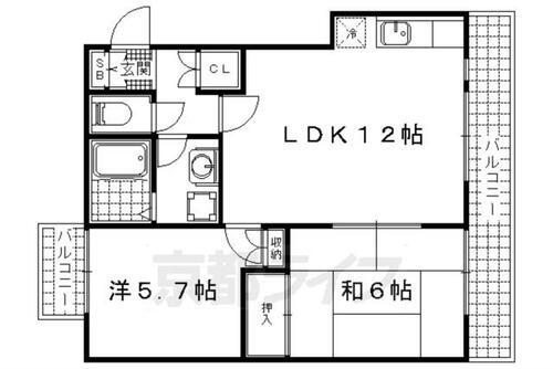 京都府京都市山科区小山南溝町 東野駅 2LDK マンション 賃貸物件詳細