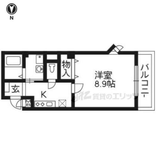 大阪府枚方市楠葉丘１丁目 樟葉駅 1K アパート 賃貸物件詳細