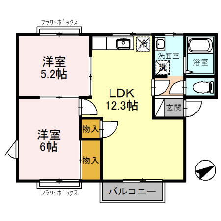 大阪府堺市堺区新在家町東４丁 堺駅 2LDK アパート 賃貸物件詳細