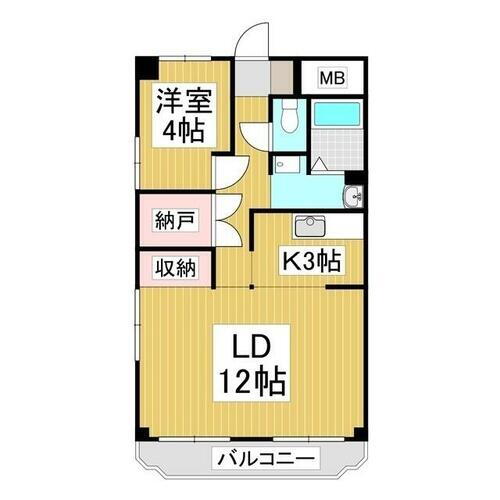 長野県塩尻市大字大門 塩尻駅 2K マンション 賃貸物件詳細