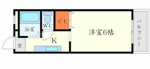 コムズハウス千里中央Ⅰ 2階 1K 賃貸物件詳細