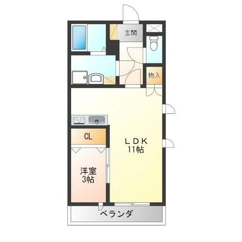 栃木県宇都宮市西川田町 宇都宮駅 1LDK アパート 賃貸物件詳細