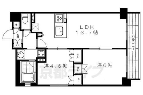 京都府京都市中京区一蓮社町 四条駅 2LDK マンション 賃貸物件詳細