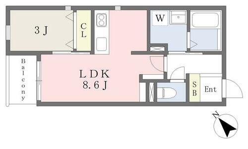 兵庫県加古川市平岡町新在家 東加古川駅 1LDK アパート 賃貸物件詳細