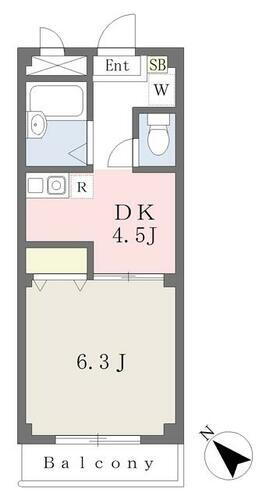 グリーンヒルズ 3階 1DK 賃貸物件詳細