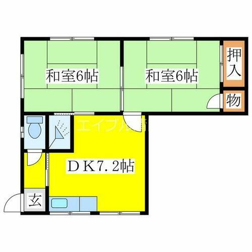 平岡１－２ＡＰ 2DK 賃貸物件詳細