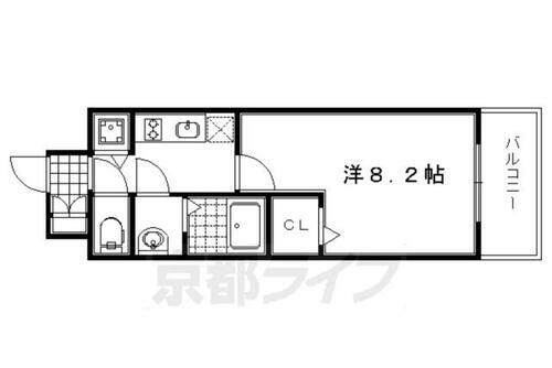 京都府京都市左京区一乗寺東杉ノ宮町 一乗寺駅 1K マンション 賃貸物件詳細