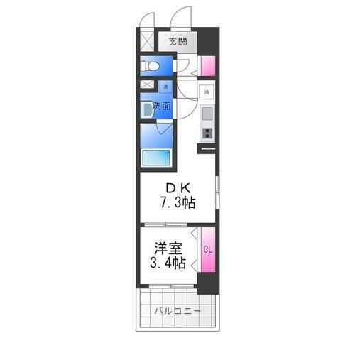 スペチアーレ堺 3階 1DK 賃貸物件詳細