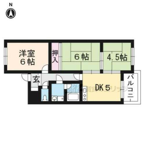 滋賀県大津市南志賀２丁目 南滋賀駅 3DK マンション 賃貸物件詳細