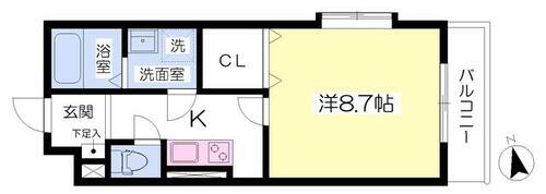 兵庫県姫路市市之郷 東姫路駅 1K マンション 賃貸物件詳細