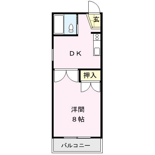 メゾン若木 1階 1DK 賃貸物件詳細
