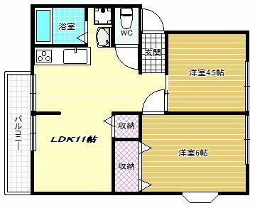 大阪府羽曳野市島泉５丁目 恵我ノ荘駅 2LDK アパート 賃貸物件詳細