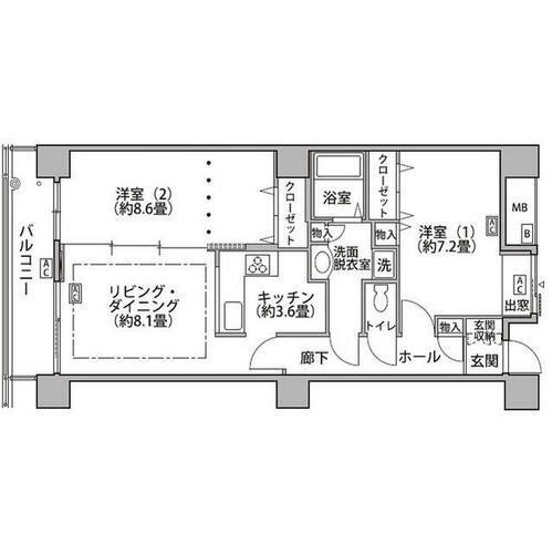 東京都江東区東雲１丁目 辰巳駅 2LDK マンション 賃貸物件詳細
