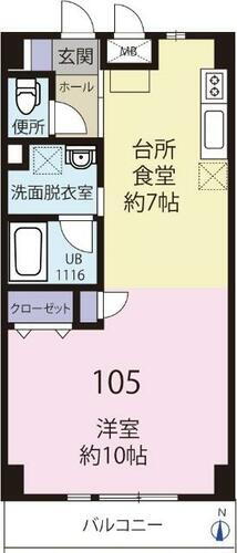 神奈川県横浜市港北区綱島上町 綱島駅 ワンルーム マンション 賃貸物件詳細
