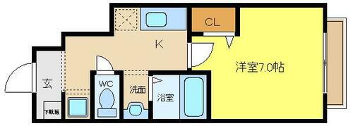 兵庫県姫路市飾磨区構２丁目 西飾磨駅 1K アパート 賃貸物件詳細