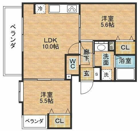 長崎県長崎市花丘町 住吉駅 2LDK マンション 賃貸物件詳細