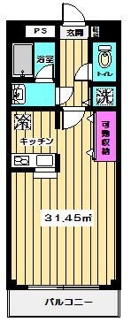ＨＯＵＳＥ倉 2階 ワンルーム 賃貸物件詳細