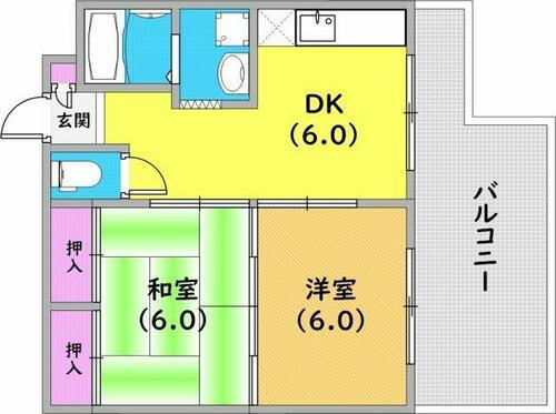 兵庫県神戸市灘区岩屋北町１丁目 摩耶駅 2DK マンション 賃貸物件詳細