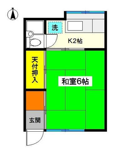 神奈川県横浜市鶴見区諏訪坂 鶴見駅 1K アパート 賃貸物件詳細