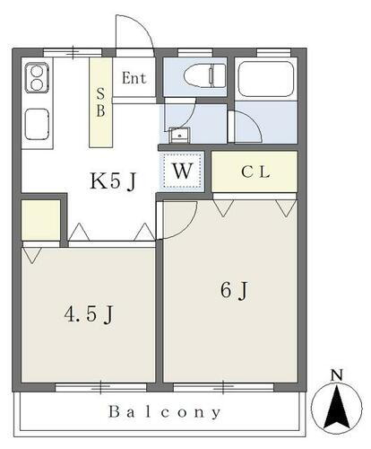 東京都小金井市本町３丁目 武蔵小金井駅 2K マンション 賃貸物件詳細