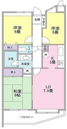 東京都立川市富士見町２丁目 西立川駅 3LDK マンション 賃貸物件詳細