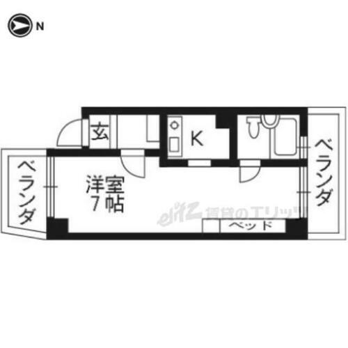 京都府向日市寺戸町殿長 東向日駅 ワンルーム マンション 賃貸物件詳細