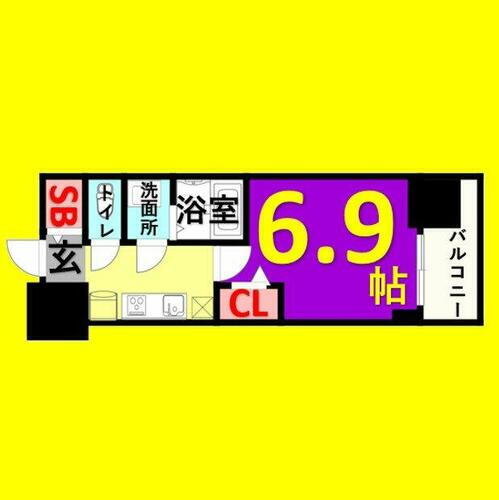 プレサンス東別院駅前Ⅱ 13階 1K 賃貸物件詳細