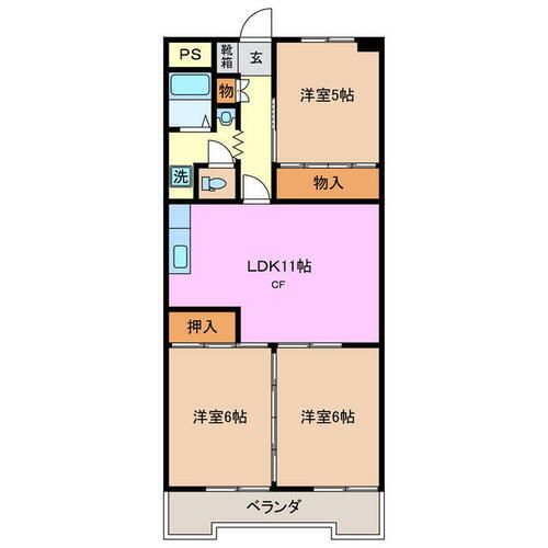 三重県鈴鹿市大池１丁目 平田町駅 3LDK マンション 賃貸物件詳細